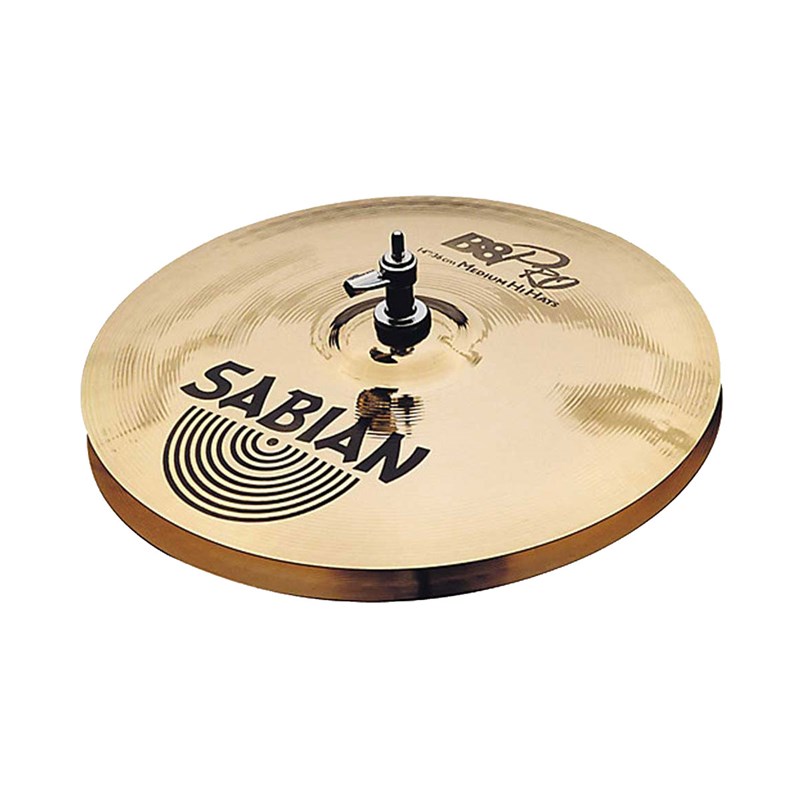 Sabian 31402B 14-Inch B8 Pro Medium Hi Hat Cymbals - Brilliant Finish
